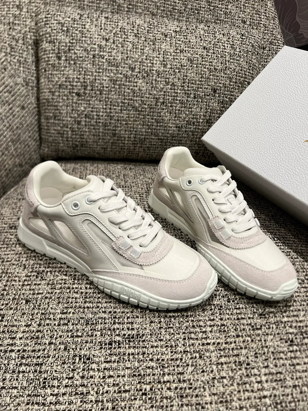 Dior 26 Women's Tech Transparent Thick-Soled Sneakers