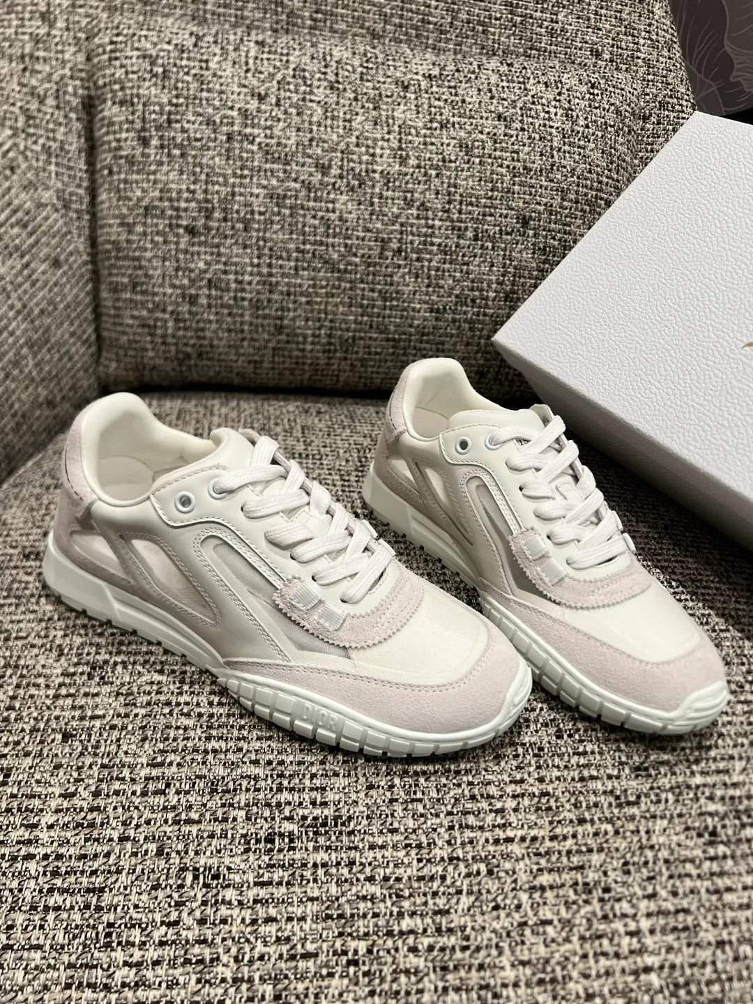 Dior 26 Women's Tech Transparent Thick-Soled Sneakers