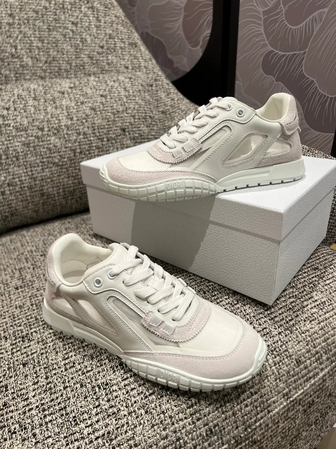 Dior 26 Women's Tech Transparent Thick-Soled Sneakers