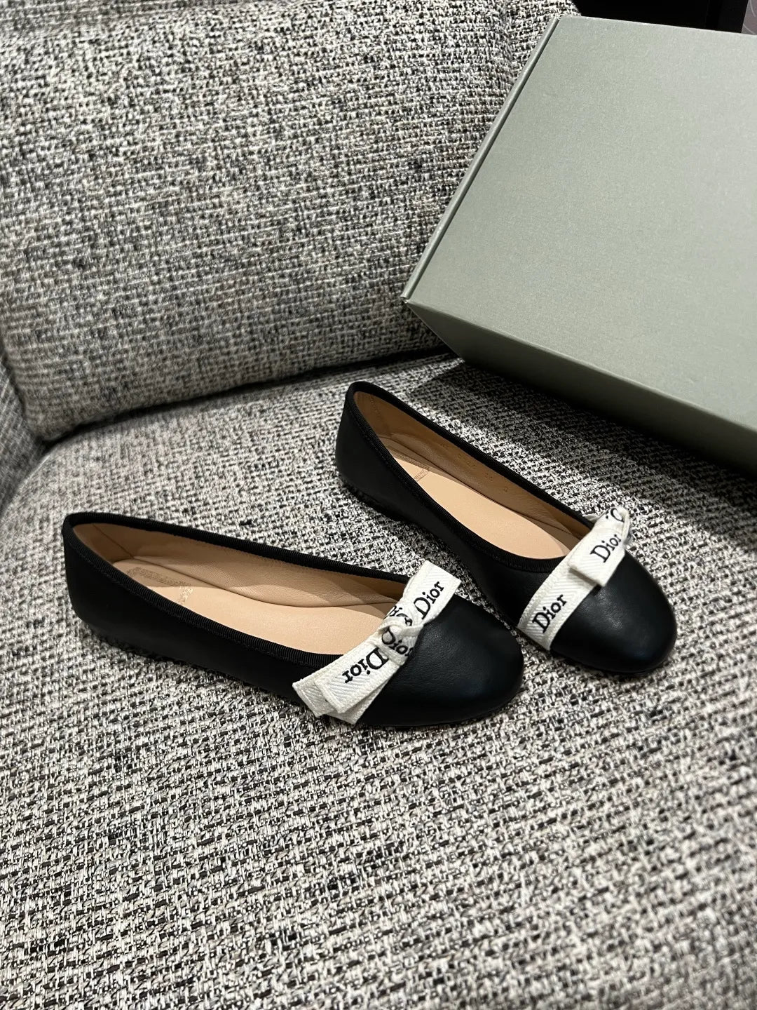 Dior 26 Women's Webbing Ballet Flats