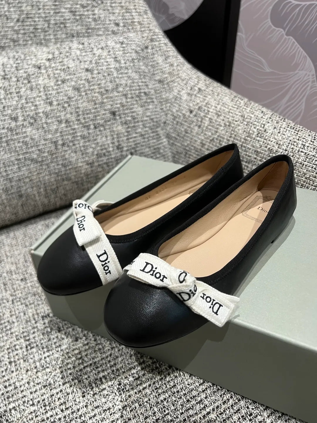 Dior 26 Women's Webbing Ballet Flats