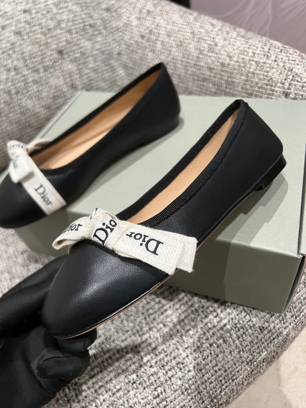 Dior 26 Women's Webbing Ballet Flats