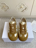 Dior 26ss Ribbon Retro Sneakers Cowhide Suede White