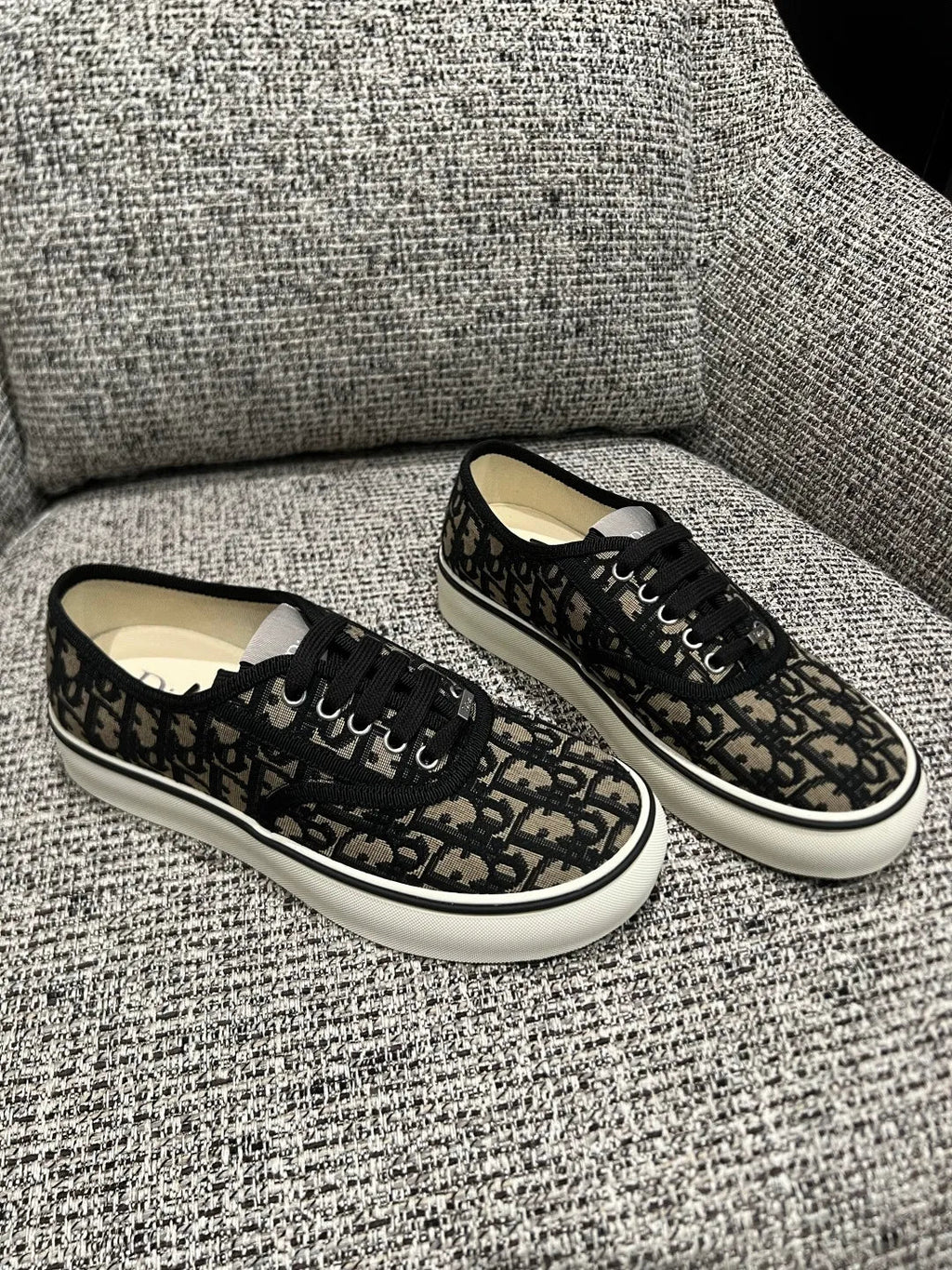 Dior 26SS Women's Oblique Platform Canvas Shoes