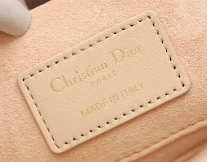DIOR Lady D-Joy 8.7 in Handbag Apricot Medium