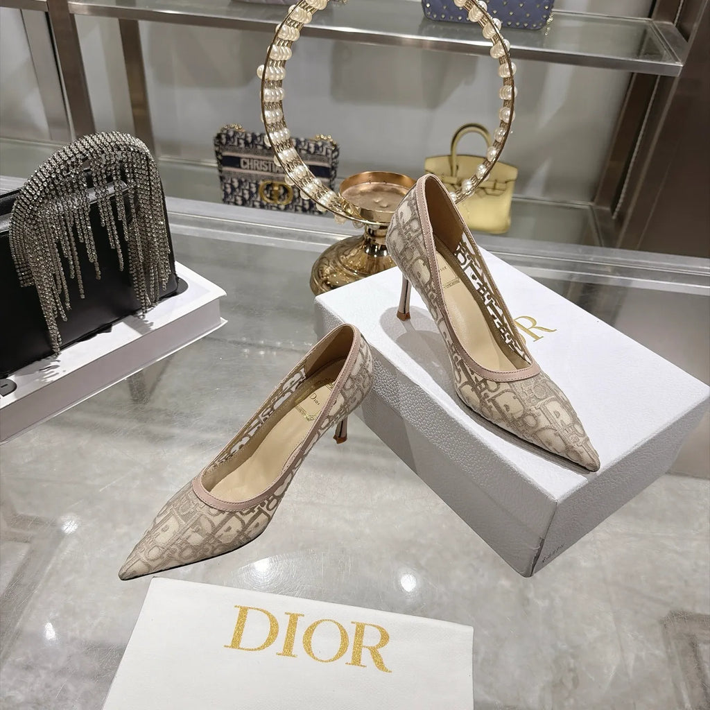 Oblique Mesh Sheepskin 3.1 in Heels 810935