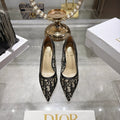 Pointed Toe Mesh Stiletto 3.1 in Heels 810937