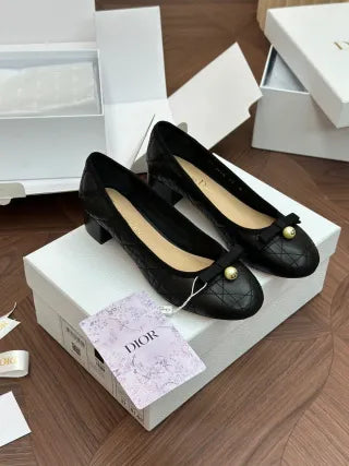Quilted Calfskin Ballet Flats 255376