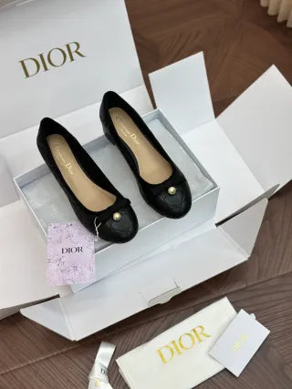 Quilted Calfskin Ballet Flats 255376