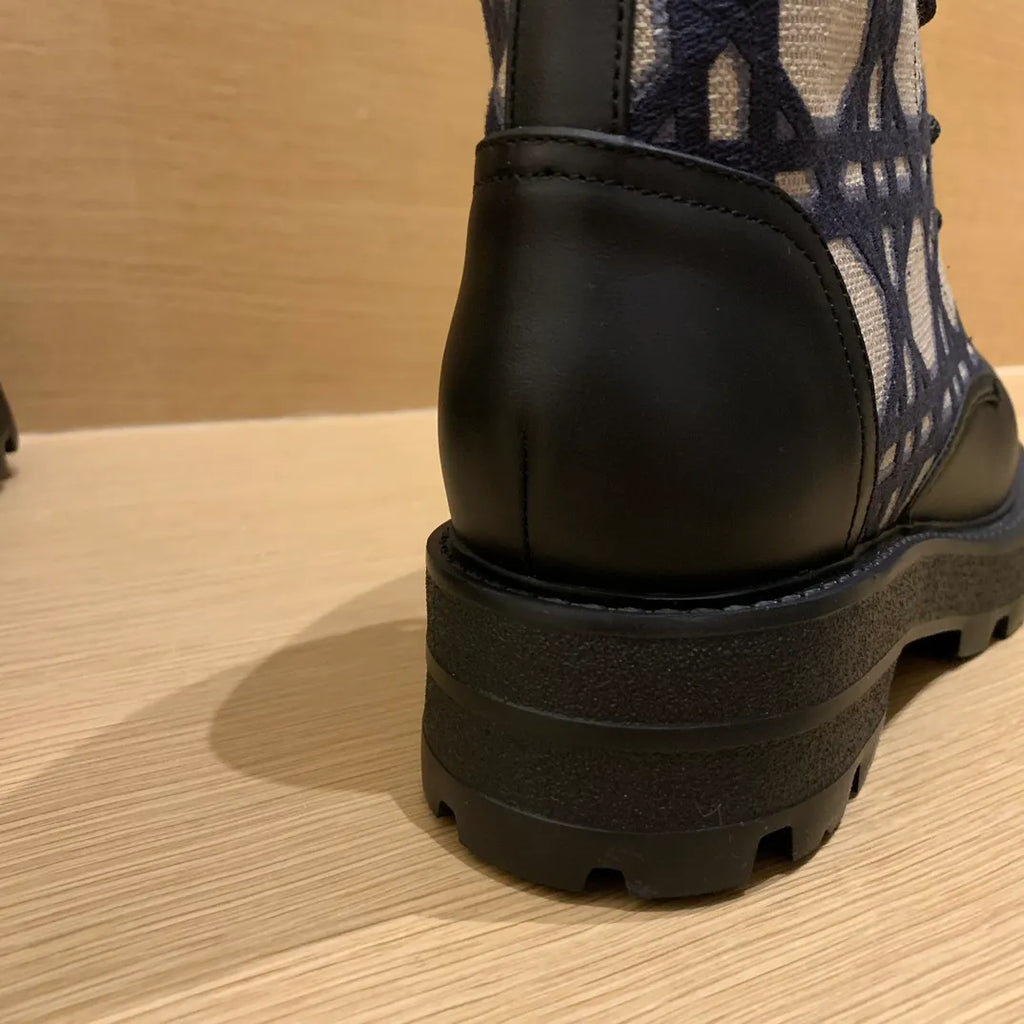 Dior Women's Ankle Boots Technical Fabric Calfskin Leather 340567