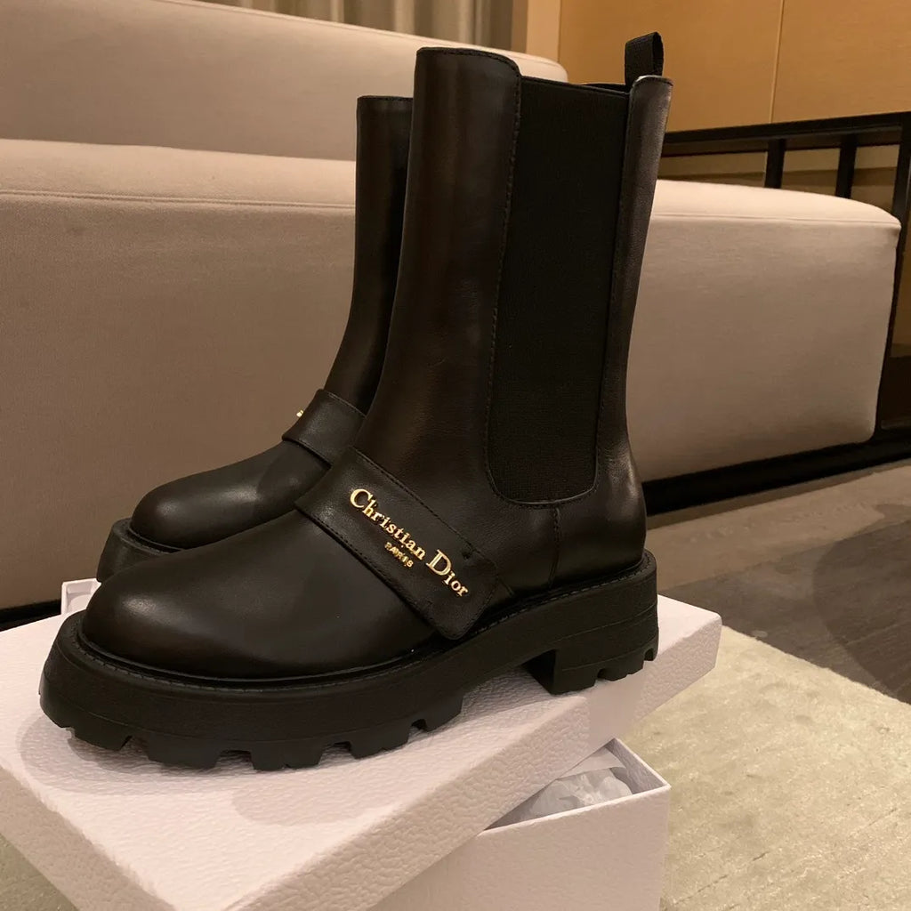 Dior Women's D-Queat Ankle Boots Calfskin Leather 340577