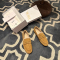 Dior Women's Dior Boy Loafers Camel Suede Shearling 339074