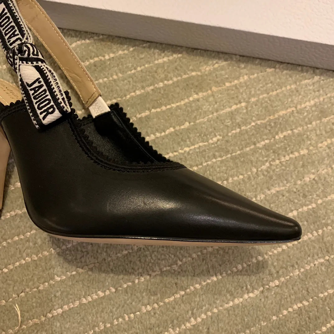 Dior Women's J'Adior Heels Black Calfskin Leather 340521