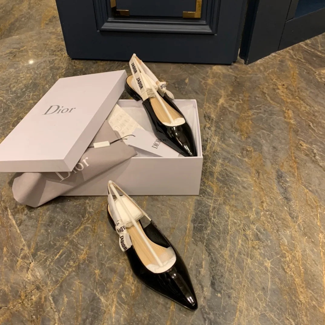 Dior Women's J'Adior Heels Black Patent Calfskin Leather 340509