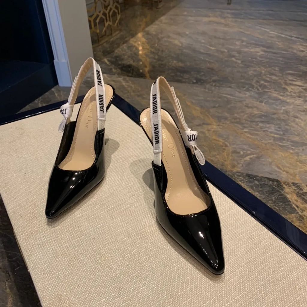 Dior Women's J'Adior Heels Black Patent Calfskin 340501