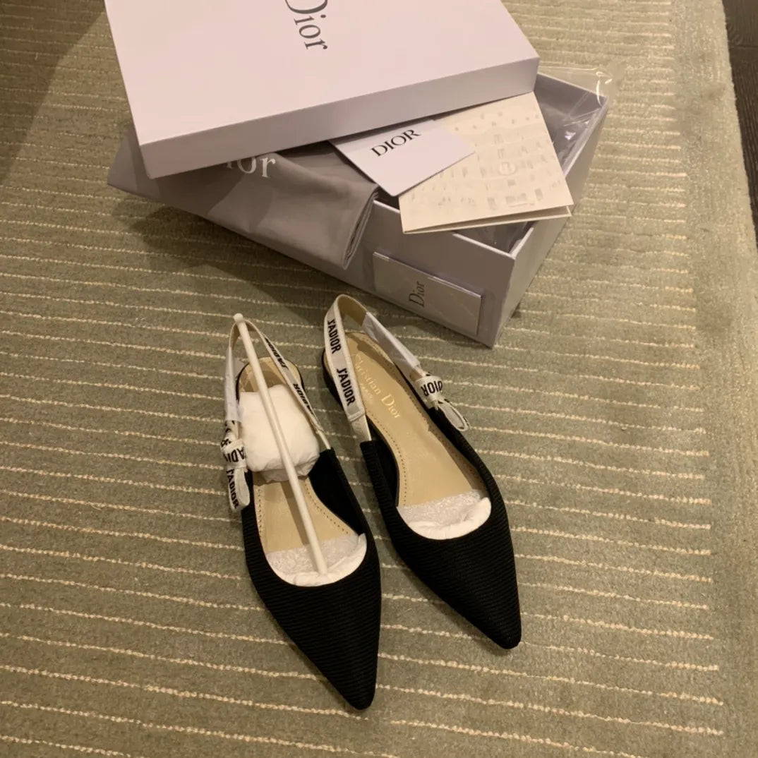 Dior Women's J'Adior Heels Black Technical Fabric 339072