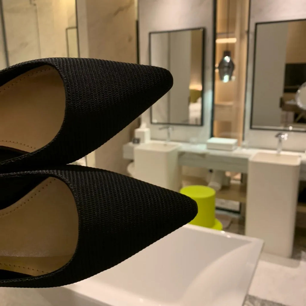 Dior Women's J'Adior Heels Black Technical Fabric 339072