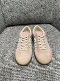 Dior Women's Ribbon Embroidered Suede German Training Shoes