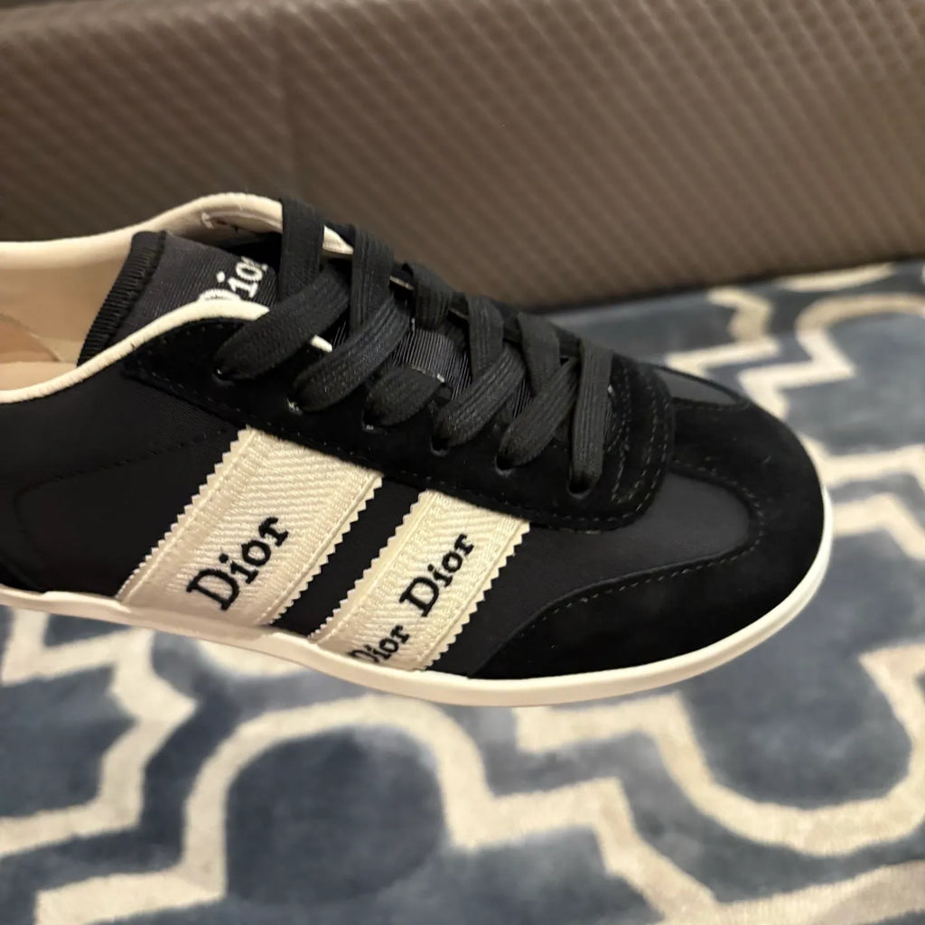 Dior Women's Ribbon Sneakers Technical Fabric Suede Leather 339069