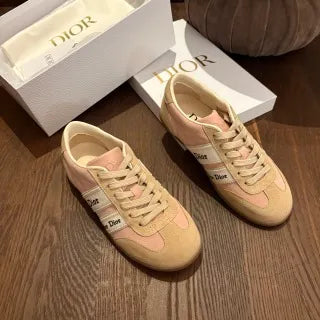 Dior Women's Ribbon Sneakers Technical Fabric Suede Leather 340437