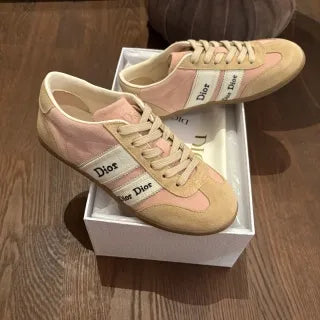 Dior Women's Ribbon Sneakers Technical Fabric Suede Leather 340437