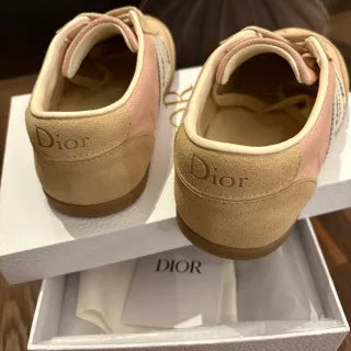 Dior Women's Ribbon Sneakers Technical Fabric Suede Leather 340437