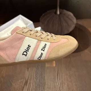 Dior Women's Ribbon Sneakers Technical Fabric Suede Leather 340437