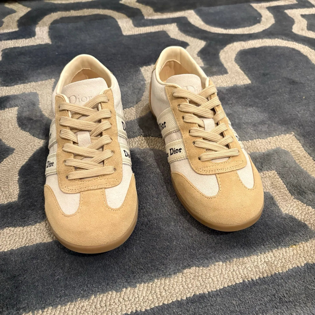 Dior Women's Ribbon Sneakers Technical Fabric Suede Leather 340439
