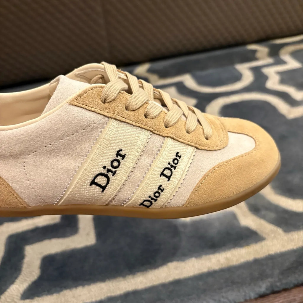 Dior Women's Ribbon Sneakers Technical Fabric Suede Leather 340439