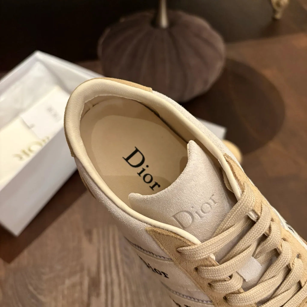 Dior Women's Ribbon Sneakers Technical Fabric Suede Leather 340439