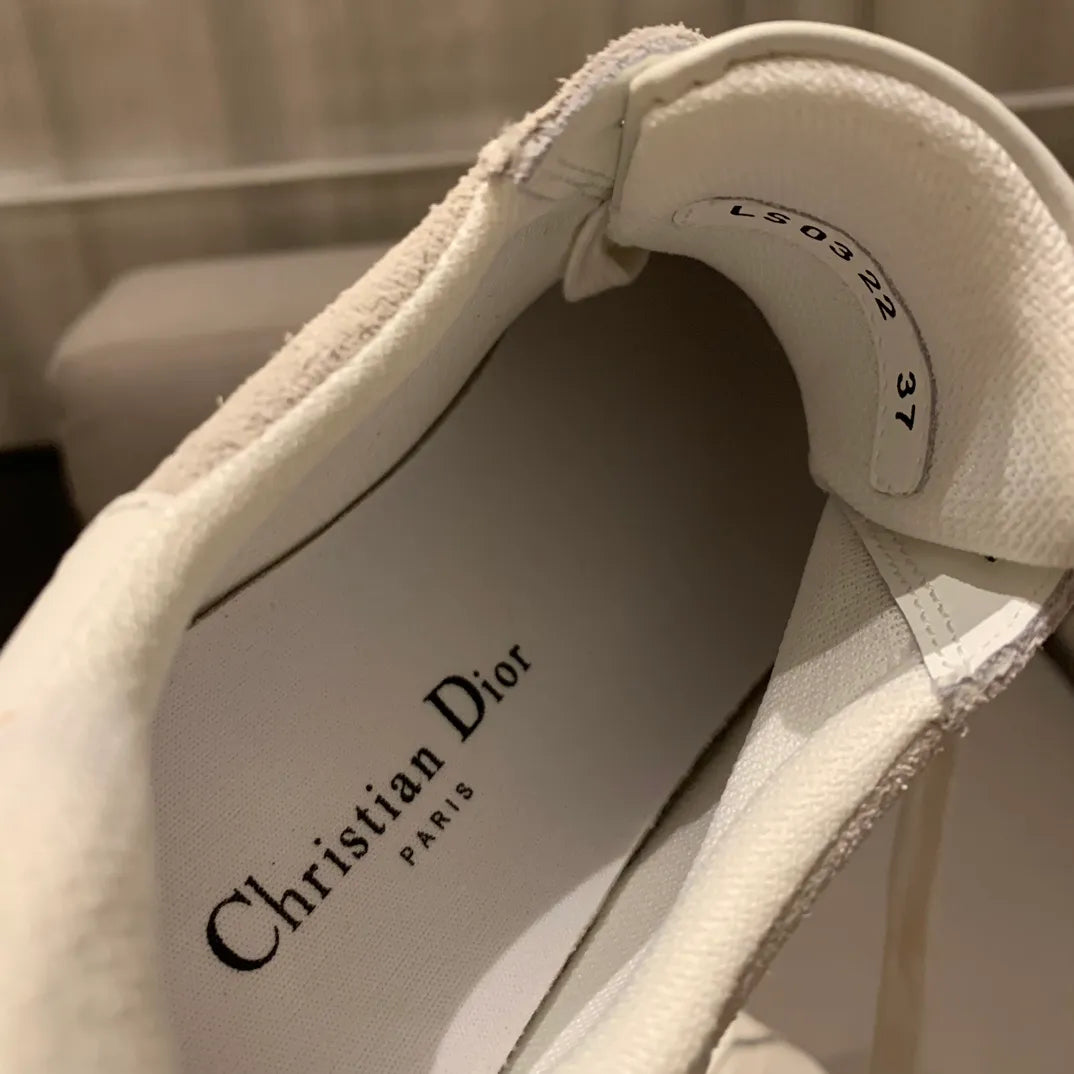 Dior Women's Stdr 24 Platform Sneakers Beige Suede Leather 340470