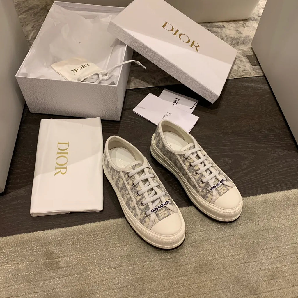 Dior Women's WALK'N'DIOR Embroidered Platform Sneakers 339070