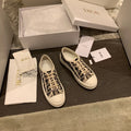 Dior Women's Walk'n'Dior Platform Sneakers Embroidered Canvas 340450