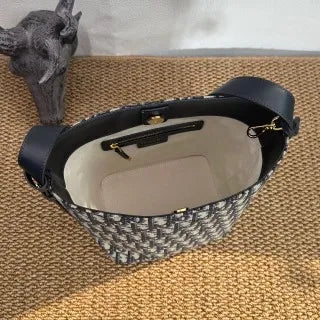 Diorstar 7.9 in Jacquard Bucket Bag
