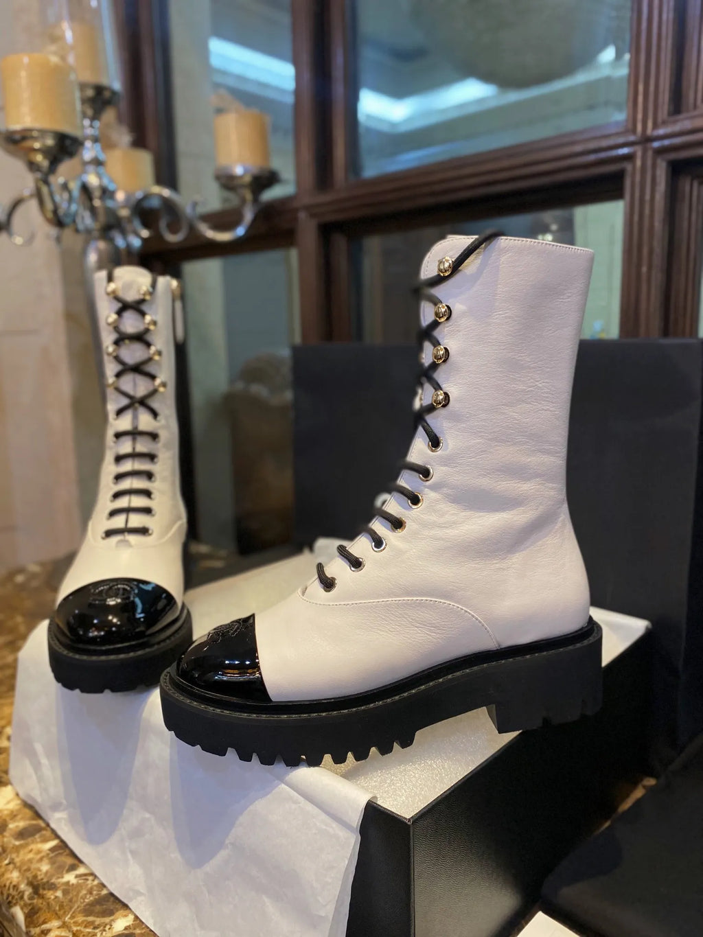 Dr. Martens 23L Lace-Up Mid-Calf Boots 543588