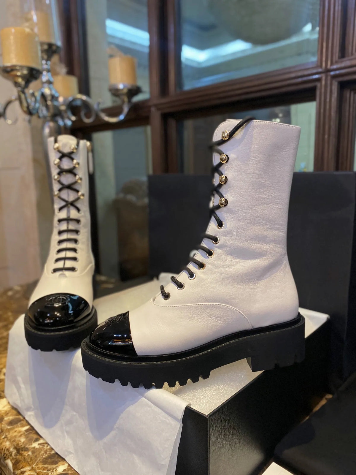 Dr. Martens 23L Lace-Up Mid-Calf Boots 543588