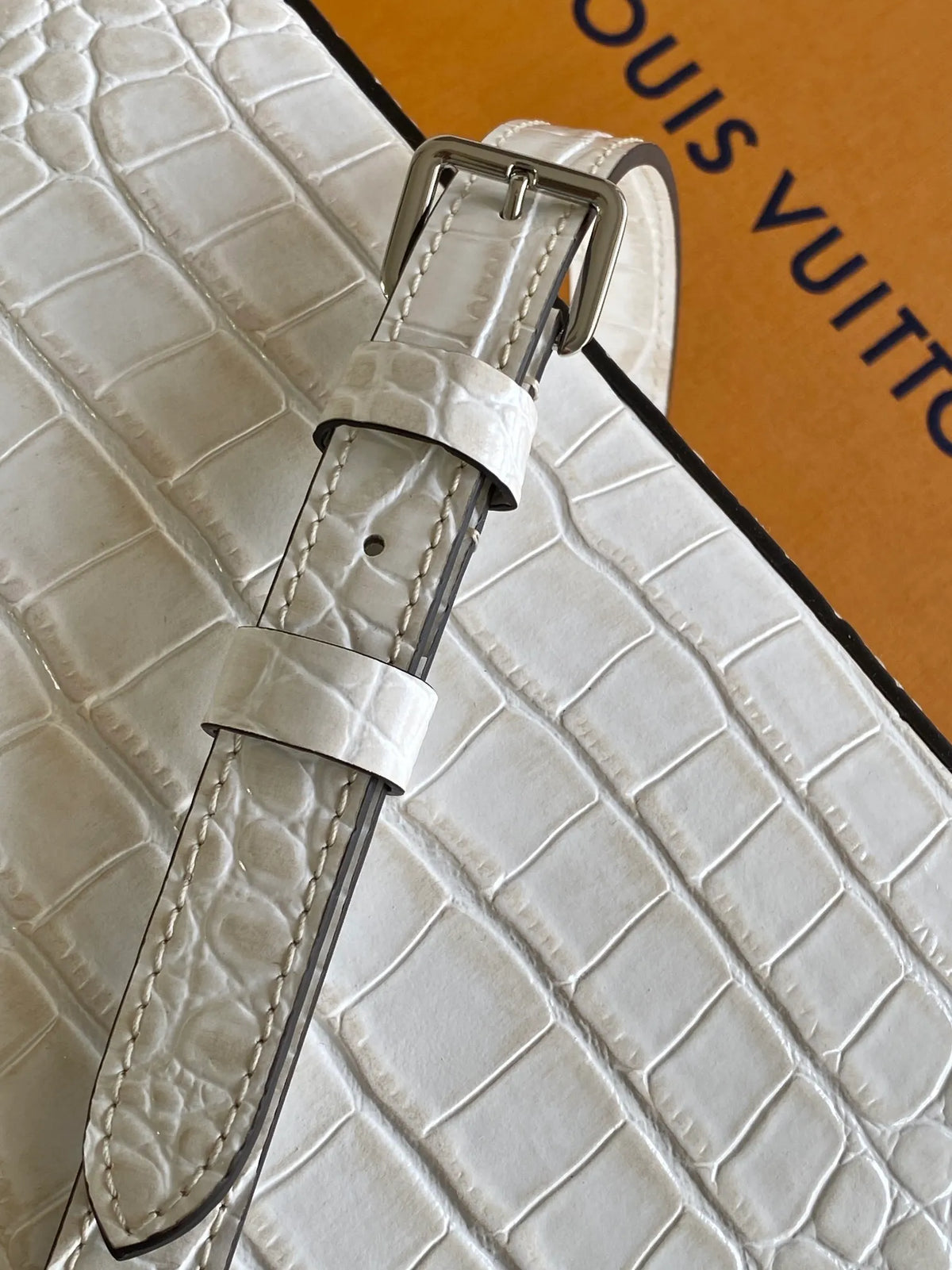 Dynamic Chip 10.6 in Sand Leather Handbag M92173