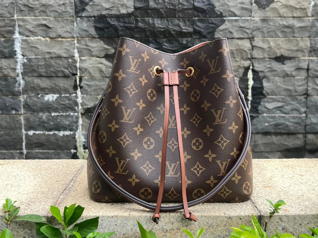 M44887 Coated Fabric Handbag Brown