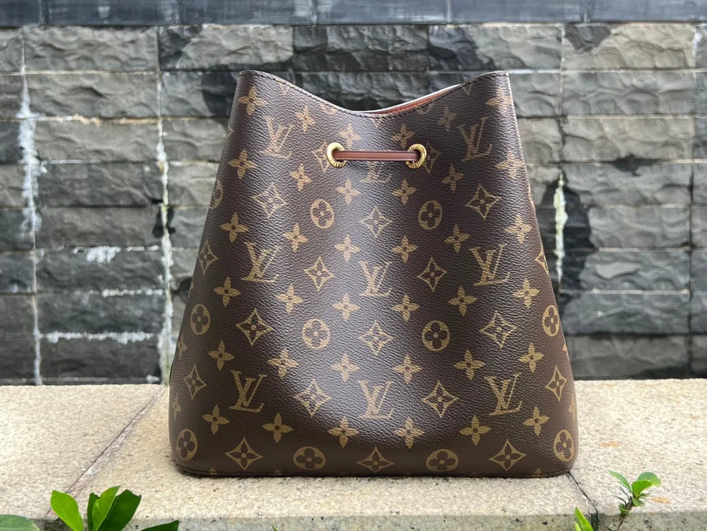 M44887 Coated Fabric Handbag Brown