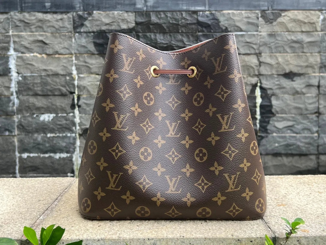 M44887 Coated Fabric Handbag Brown
