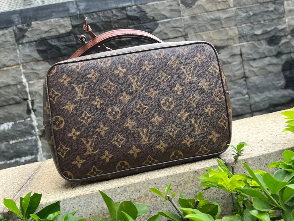 M44887 Coated Fabric Handbag Brown