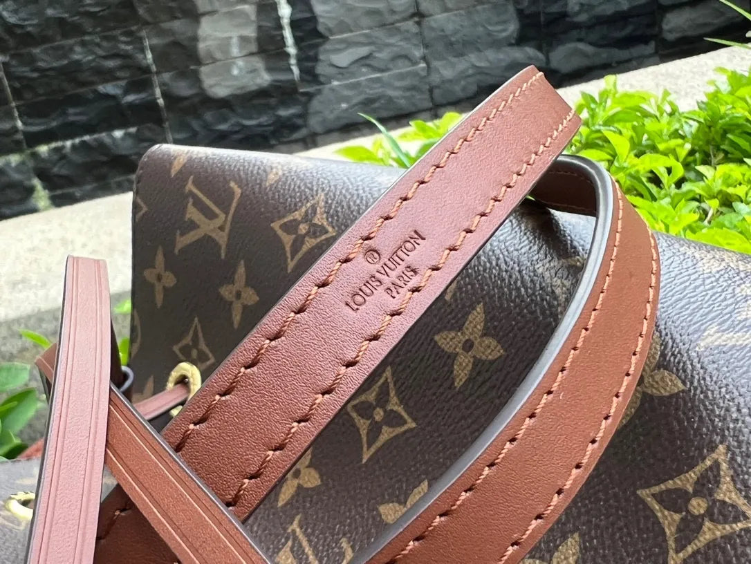 M44887 Coated Fabric Handbag Brown