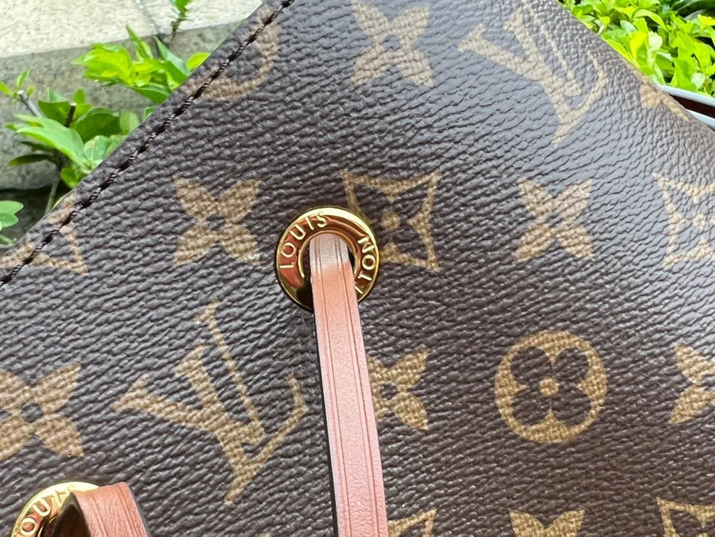 M44887 Coated Fabric Handbag Brown