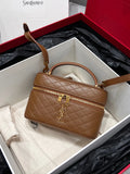 GABY Vanity Lambskin Shoulder Strap Clutch Bag Fox Color 112563