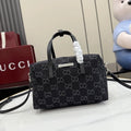 Generation GG Denim 7.9 in Boston Bag 875811