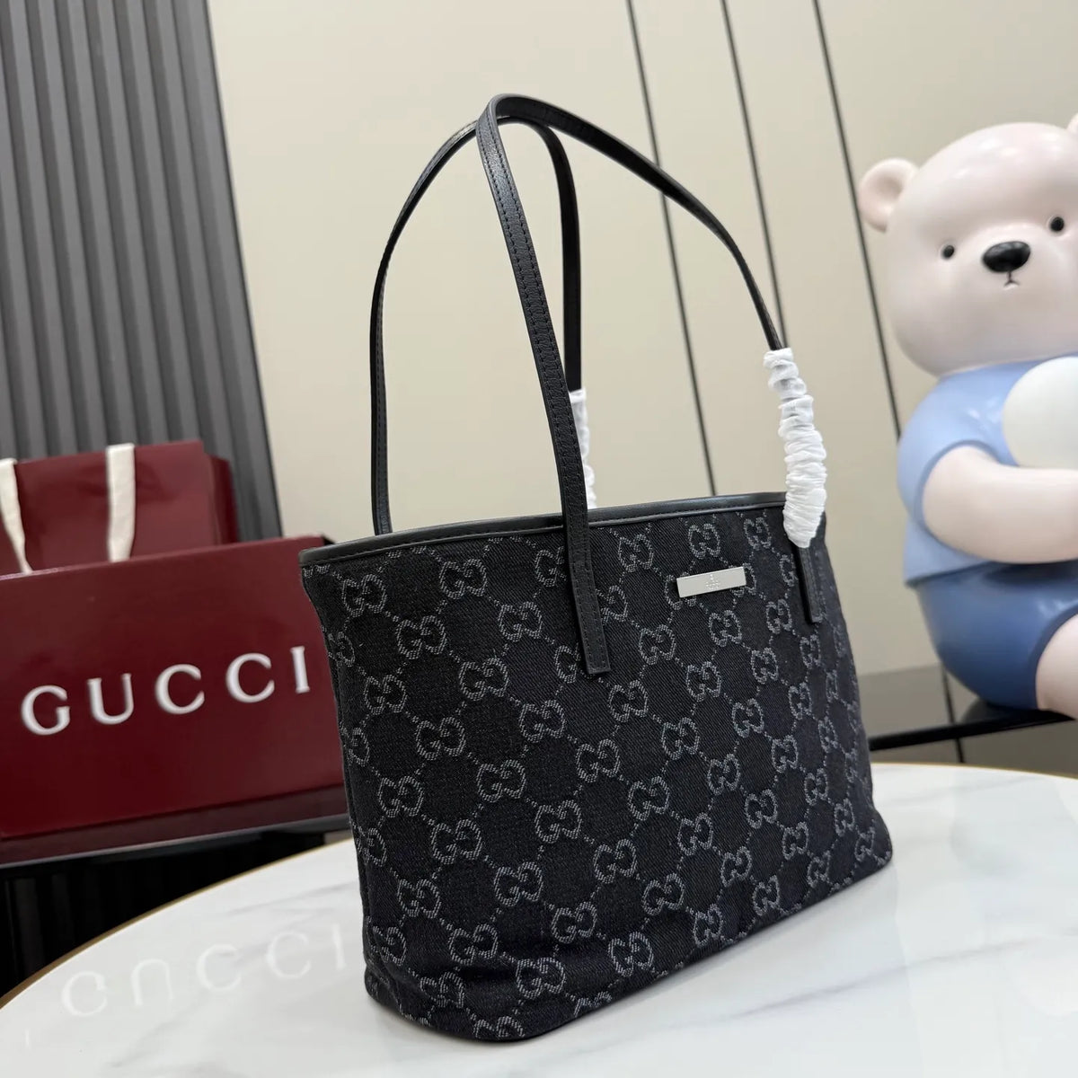 Generation GG Denim 9.8 in Tote Bag 875236