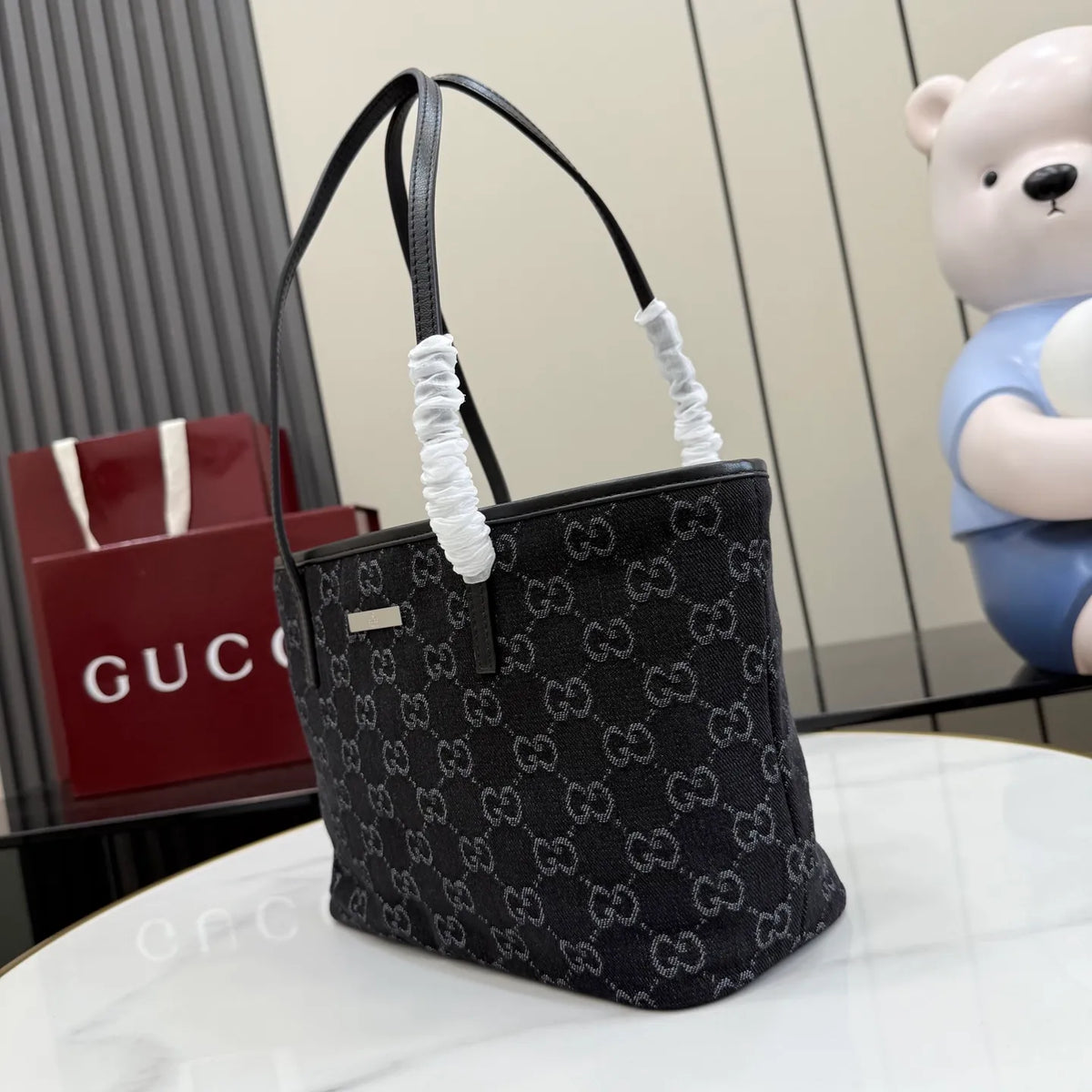 Generation GG Denim 9.8 in Tote Bag 875236