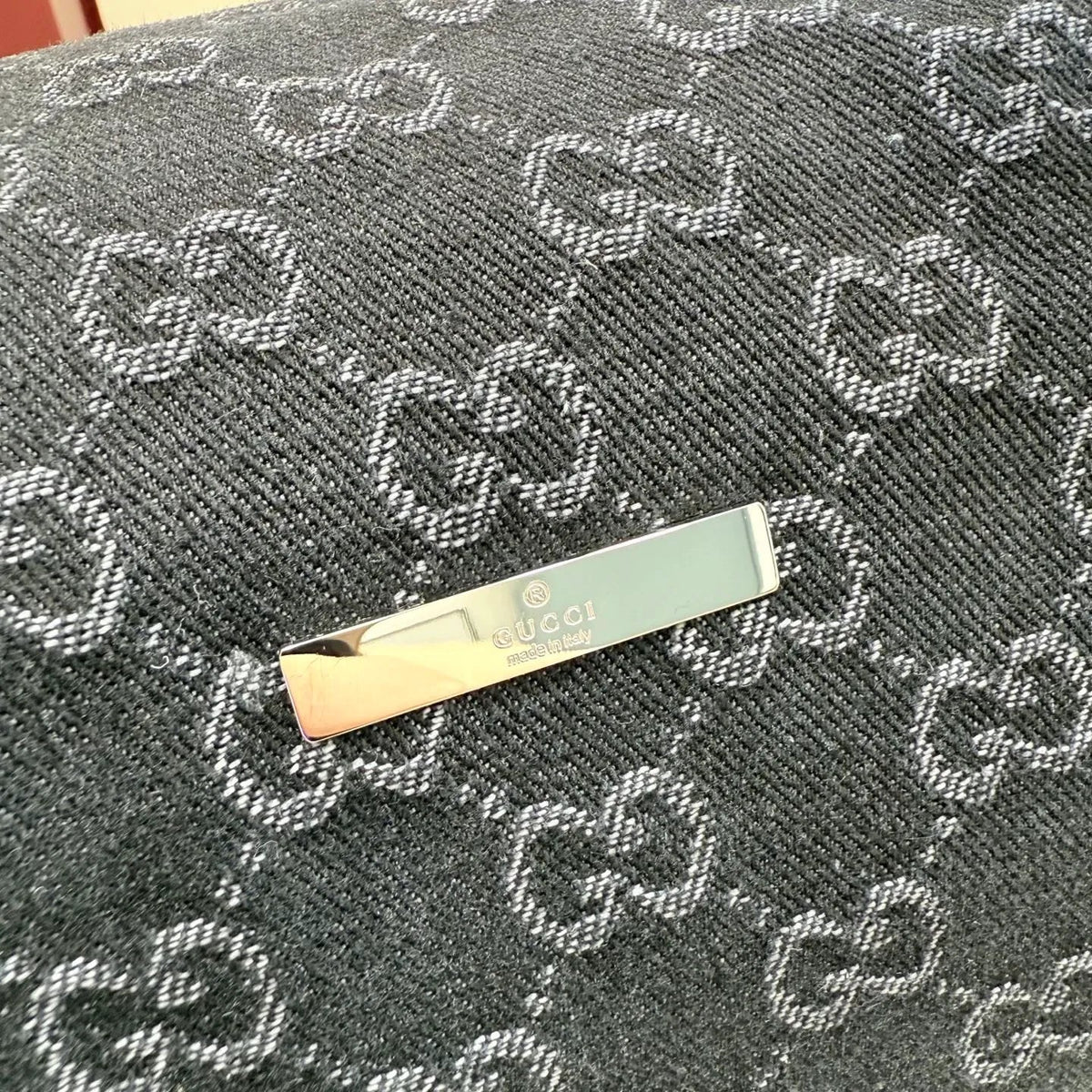 Generation GG Denim Leather 11.4 in Handbag 875228