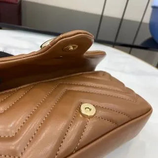 GG Marmont Matelassé Leather 6.5 in Mini Bag 841290
