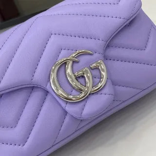 GG Marmont Matelassé Leather 6.5 in Mini Bag 841290